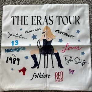 Taylor Swift Eras Tour Graphic Pillow Cover